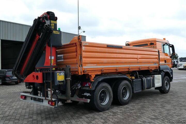 Trójstronna wywrotka MAN 26.480 TGS, Palfinger PK23002-SH, abnehmbar,Funk