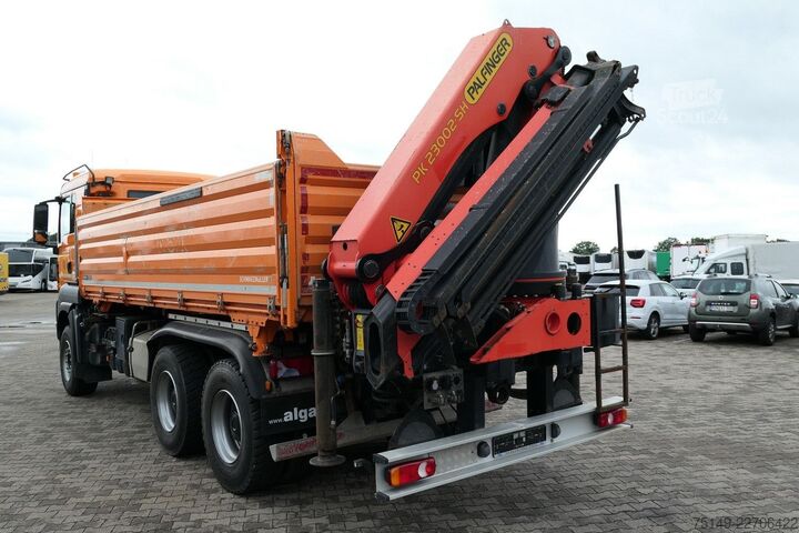 Trójstronna wywrotka MAN 26.480 TGS, Palfinger PK23002-SH, abnehmbar,Funk