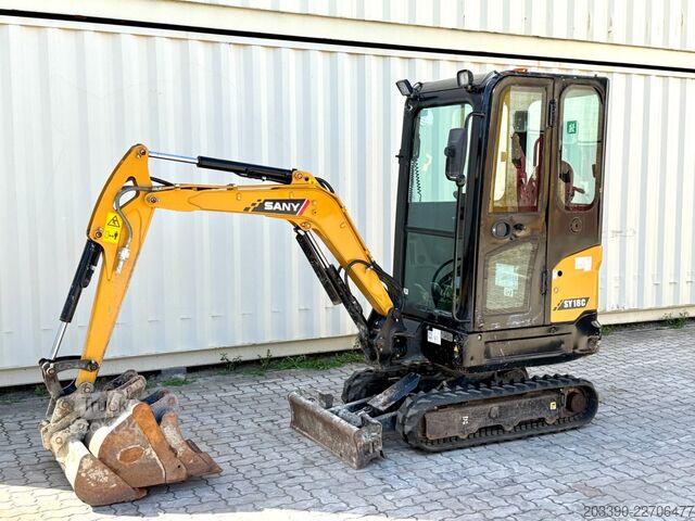 Mini-escavadora SANY SY18C / 2022 BJ / 3 x Löffel