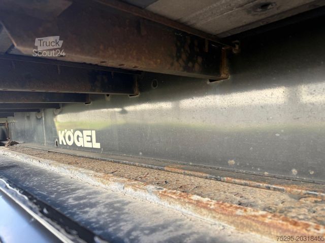 Brandalı açık yarı römork KÖGEL 3 Achs Joloda Paper Lift SAF PalKasten TÜV08/26
