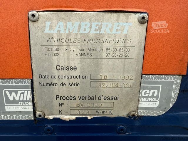 Køletrailer KÄSSBOHRER 3 Achs ThermoKing SMX-50 defekt Lamberet Aufbau