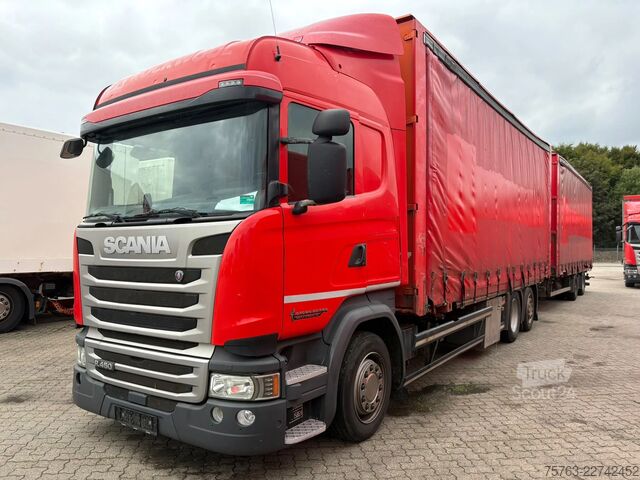 Schuifzeil Scania R450 Highline 6x2*4 - BDF with box + Trailer - ...