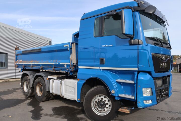 Dreiseitenkipper LKW MAN TGX 26.440 BB 6x4 Bordmatik