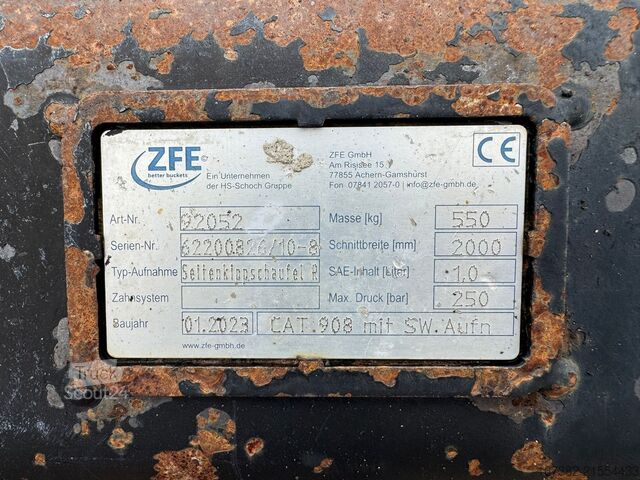 Standard bucket ZFE Side-Tilting bucket