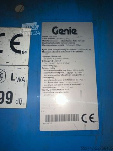 Ollós emelő Genie GS 2668 /10 m /567 Kg/ Hubarbeitsbühne