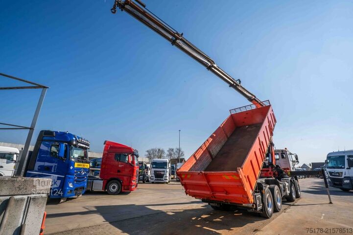 Kipper met kraan MAN TGA 41.390 BB - PK 21502/4xhydr.