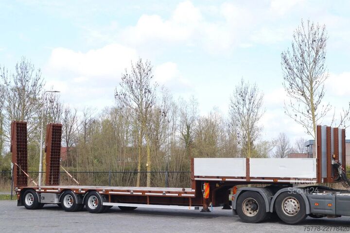 Semi-remorque surbaissée HRD STLM 3N | 3-AXLE | SLIDING RAMPS | STEER & LIFT...