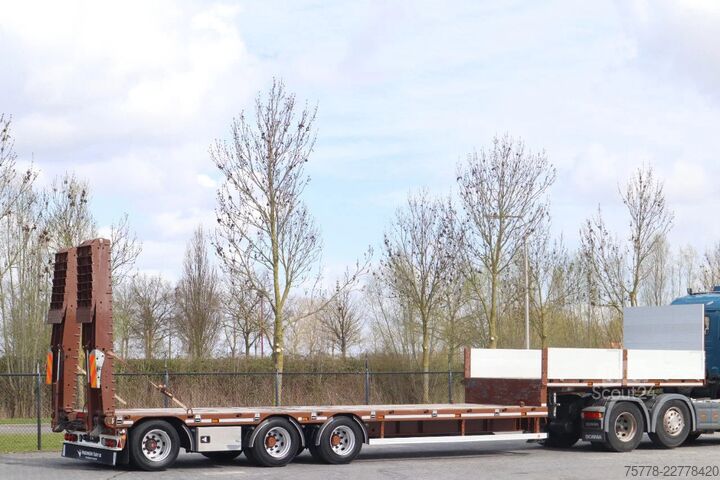 Semi-remorque surbaissée HRD STLM 3N | 3-AXLE | SLIDING RAMPS | STEER & LIFT...
