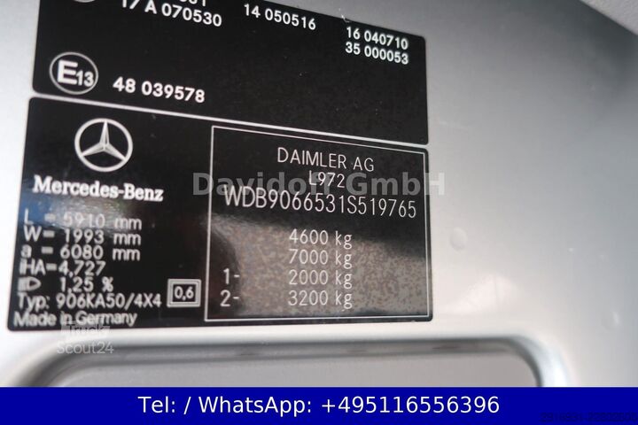 Korotettu pakettiauto MERCEDES-BENZ Sprinter II Kasten 516 CDI 4X4/Klima/AHK/NR. B87