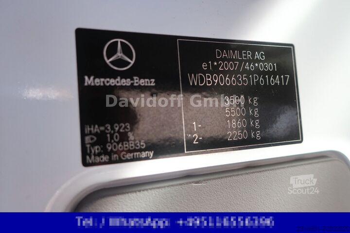 Høy tak varebil MERCEDES-BENZ Sprinter II 316 CDI Kühlkastenwagen Nr. 285