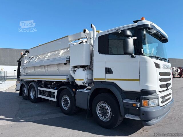 Vakuumtankbil SCANIA G450 8x2*6 Hvidtved Larsen SuperFlex 414 6" JHL