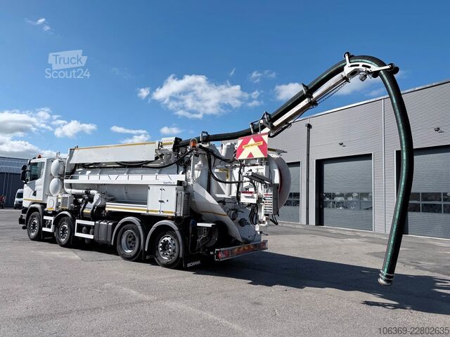 Vakuumtankbil SCANIA G450 8x2*6 Hvidtved Larsen SuperFlex 414 6" JHL