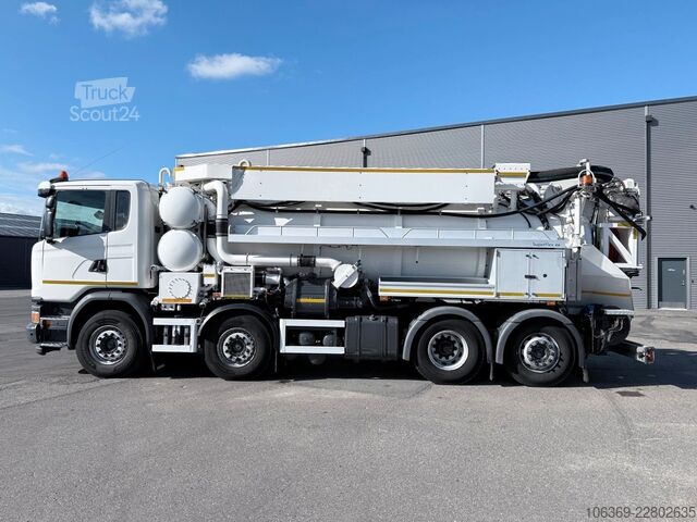 Vakuumtankbil SCANIA G450 8x2*6 Hvidtved Larsen SuperFlex 414 6" JHL