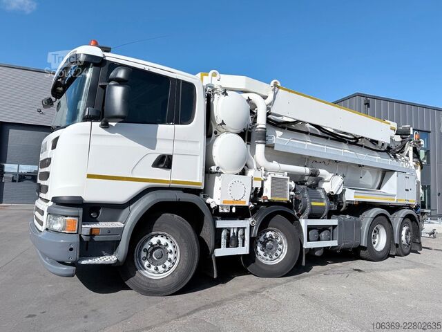 Vakuumtankbil SCANIA G450 8x2*6 Hvidtved Larsen SuperFlex 414 6" JHL