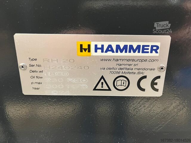 Machine de concassage Hammer RH20 Hydraulic Crusher (for 18-26t excavator)