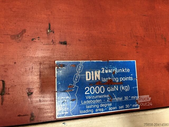 Wissellaadbak met laadbak Krone 7,45m Wechselkoffer mit Türen