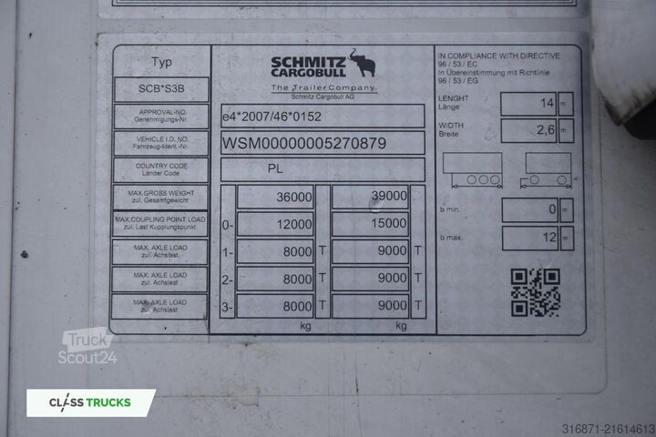 Kjølesemi SCHMITZ CARGOBULL SKO FP 60 ThermoKing SLXi 300