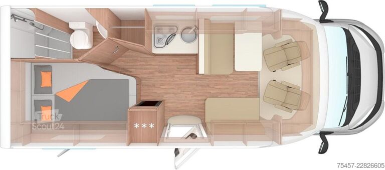 Напівінтегрований кемпер WEINSBERG CaraSuite EDITION SPICY 650 MF NEU UVP: 84.686€
