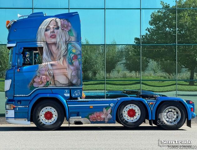 Standaard trekker SCANIA R520 V8 EURO 6 KING FULL AIR RETARDER PARK AIRCO