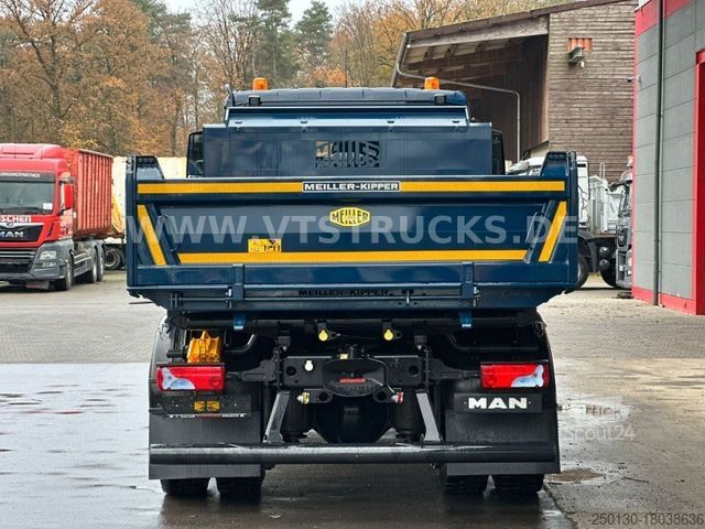 Üç taraflı damperli kamyon MAN TGM 15.320 4x2 Blatt-Luft Meiller-Aufbau +NEU+