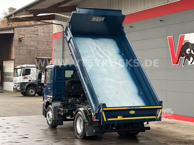 Üç taraflı damperli kamyon MAN TGM 15.320 4x2 Blatt-Luft Meiller-Aufbau +NEU+