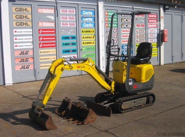 Microescavatore Wacker WACKER NEUSON 803 3x Löffel