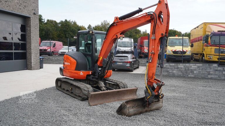 Minigraafmachine KUBOTA KX057-4 KX57 Minibagger Monoausleger Schwenklöff