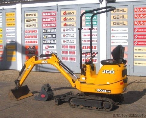 Mini ekskavatorius JCB 8008 CTS *2x Löffel* *Verstellfahrwerk* vgl 8010