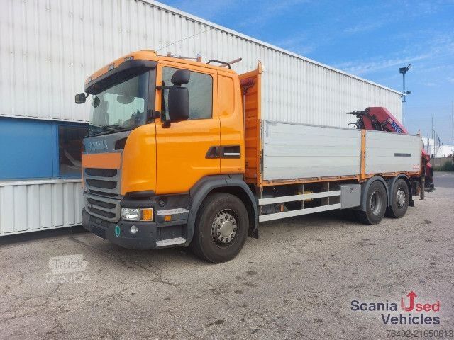 LKW mit Pritsche (offen) Scania G 410 LB6x2*4MNA Pritsche HMF 2120-4 Heckkran