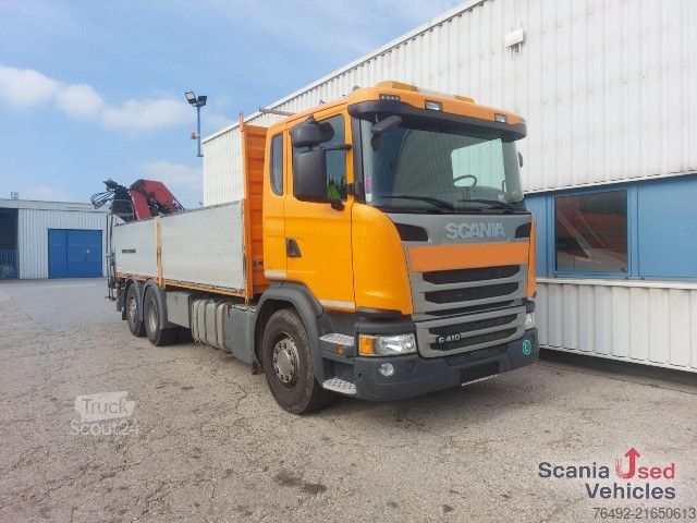 LKW mit Pritsche (offen) Scania G 410 LB6x2*4MNA Pritsche HMF 2120-4 Heckkran