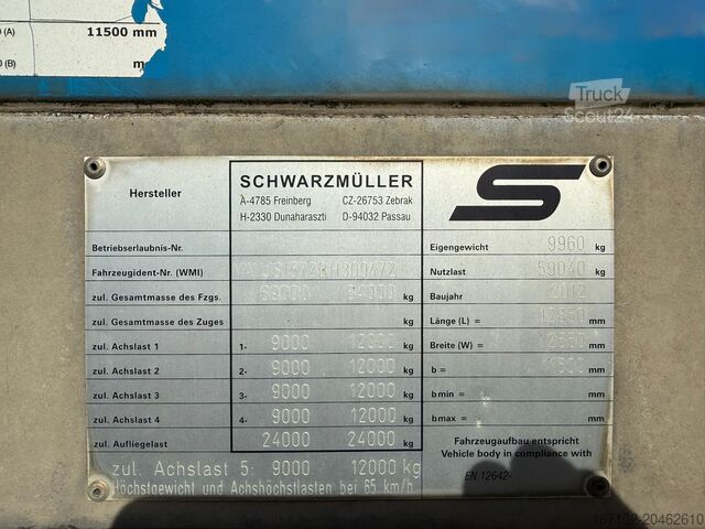 Naczepa platformowa Schwarzmüller 5-Achs-Tiefladeanhänger