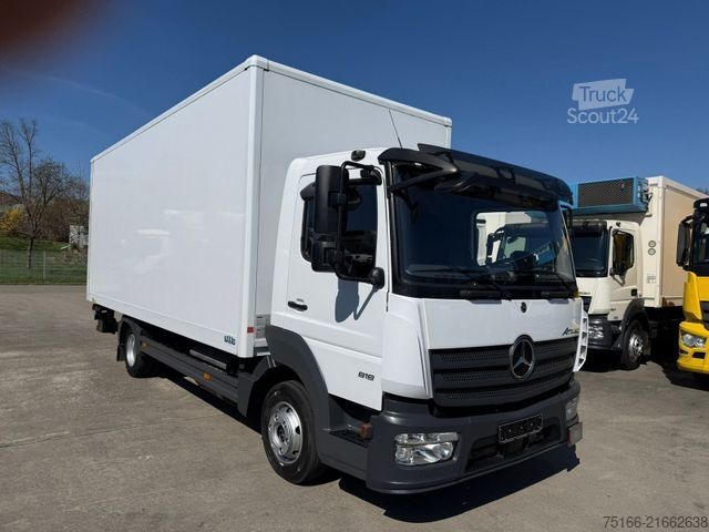 Furgone chiuso MERCEDES-BENZ ATEGO 818 L Koffer 6,10 m LBW 1 to.*AHK*EURO 6 E