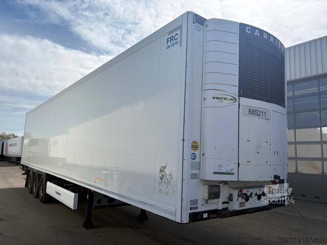 Transport réfrigéré/congélé Krone Actros Carrier, Discbrakes Writer, Schreiber