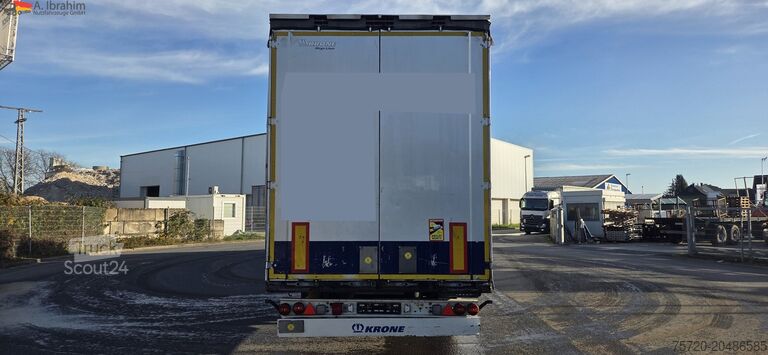 Otevřený návěs s plachtou Krone SD Megatrailer Hubdach Liftachse | SAF Achsen