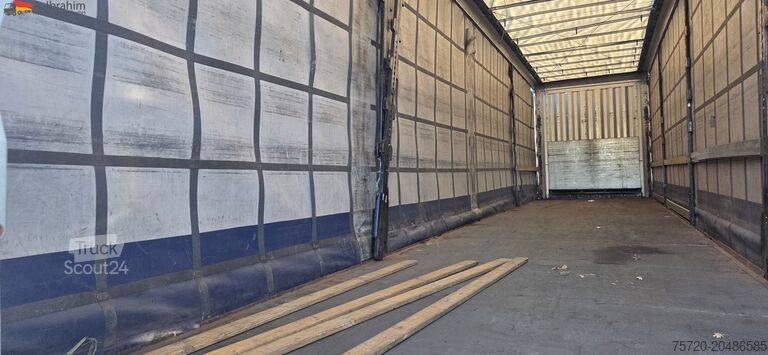 Open oplegger met zeil Krone SD Megatrailer Hubdach Liftachse | SAF Achsen