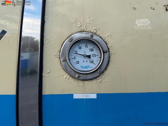 Tankoplegger Feldbinder Lebensmittel Tank Container 26500 L | 2 Kammern | Heizung | 20 ft | Edelstahl |