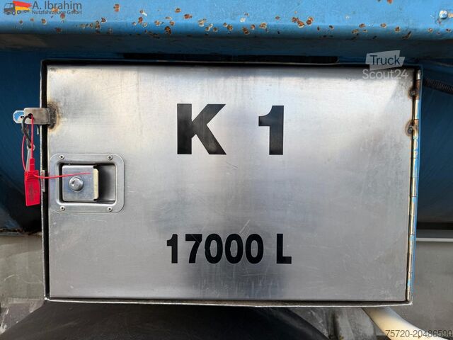 Tankoplegger Feldbinder Lebensmittel Tank Container 26500 L | 2 Kammern | Heizung | 20 ft | Edelstahl |