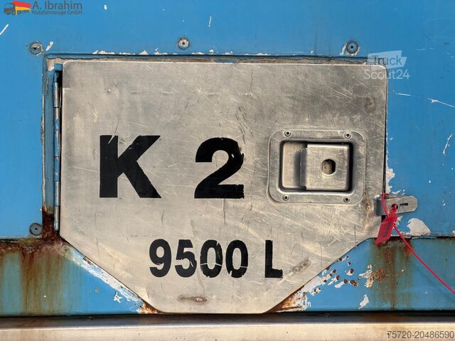 Tankoplegger Feldbinder Lebensmittel Tank Container 26500 L | 2 Kammern | Heizung | 20 ft | Edelstahl |