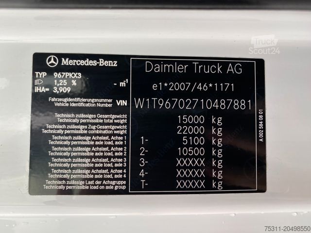 Рефрижераторний вантажівка MERCEDES-BENZ 1523 Atego | Carrier Xarios 600*LBW 1,50to.*AC