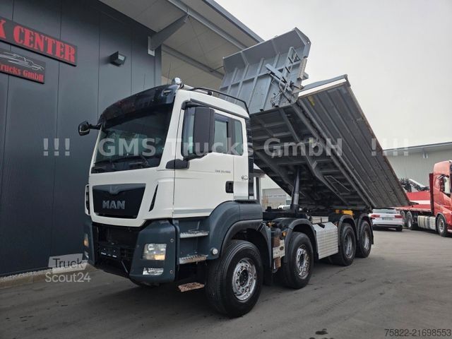 Üç taraflı damperli kamyon MAN TGS 35.480 / 8X4 / Meiller Bordmatik