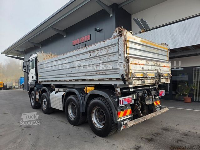 Üç taraflı damperli kamyon MAN TGS 35.480 / 8X4 / Meiller Bordmatik