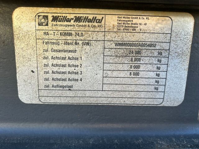 Abrollanhänger MÜLLER-MITTELTAL TA-T Kombi 24 / Abroll / Absetzer