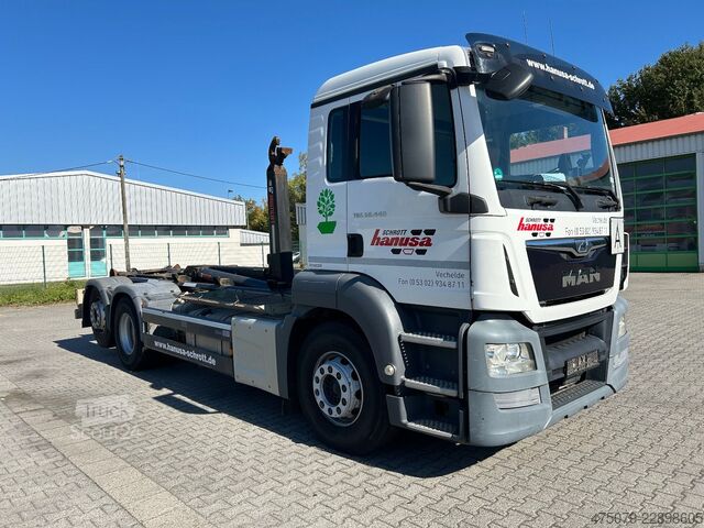 Abrollkipper MAN TGS 26.440 / 6x2-4 / Hiab XR21S59