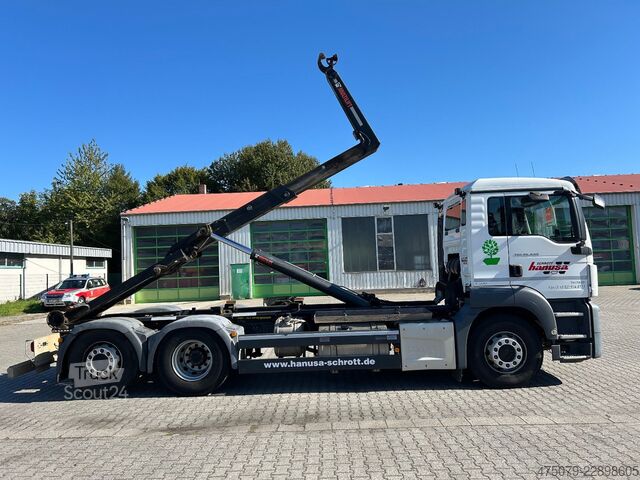 Abrollkipper MAN TGS 26.440 / 6x2-4 / Hiab XR21S59