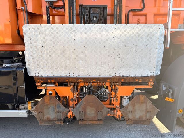 Roll-off-kippi kuorma-auto MERCEDES-BENZ Axor2629L Faun MSTS PACKER3/+Absetzbehälter/Müll