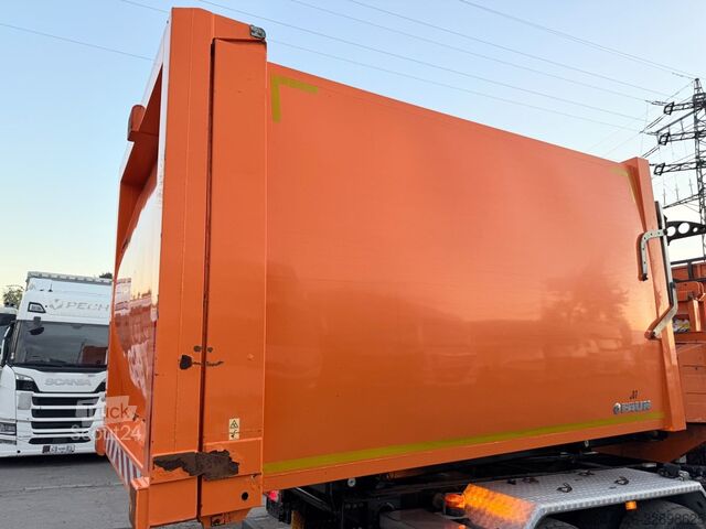 Roll-off-kippi kuorma-auto MERCEDES-BENZ Axor2629L Faun MSTS PACKER3/+Absetzbehälter/Müll