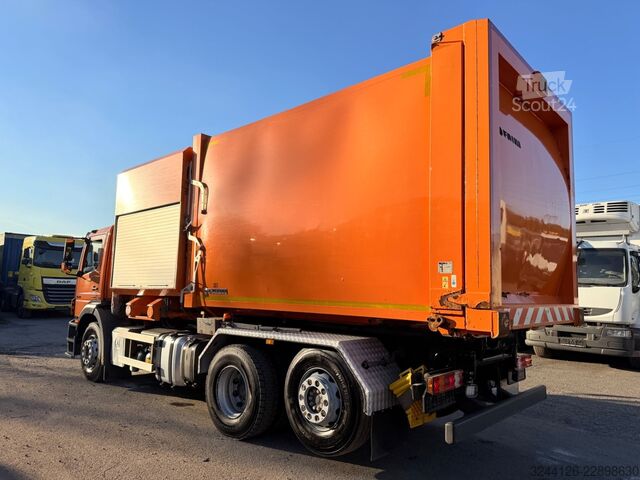 Jäteauto MERCEDES-BENZ Axor2629L Faun MSTS PACKER3/Abroller+Container/