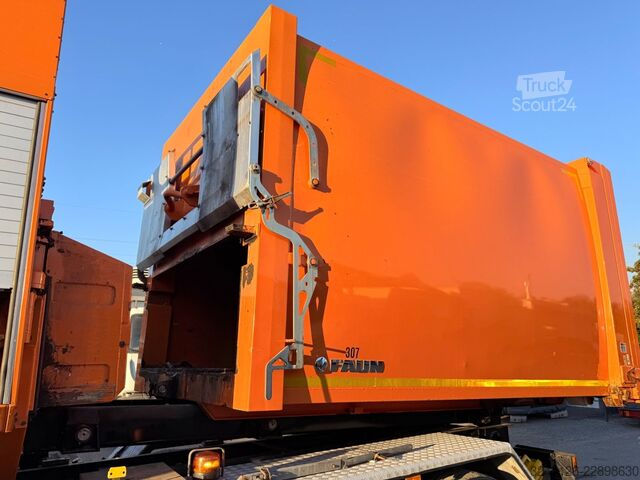 Jäteauto MERCEDES-BENZ Axor2629L Faun MSTS PACKER3/Abroller+Container/