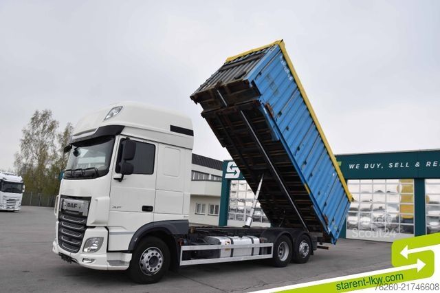Camión con caja móvil DAF XF 480 6x2 Kipp-WAB SSC Retarder Standklima
