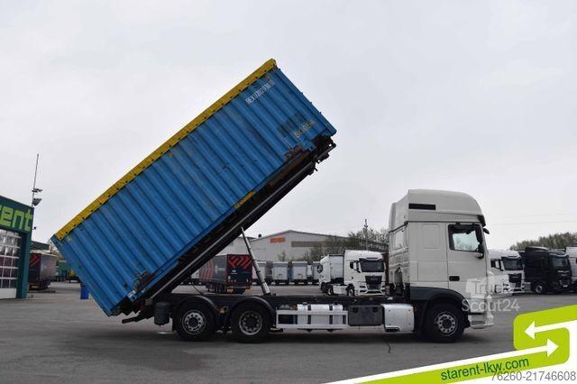 Camión con caja móvil DAF XF 480 6x2 Kipp-WAB SSC Retarder Standklima